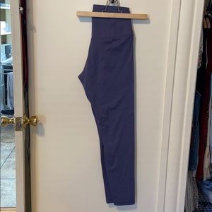 Blue/grey buttery leggings